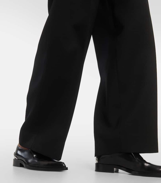 High-rise virgin wool pants