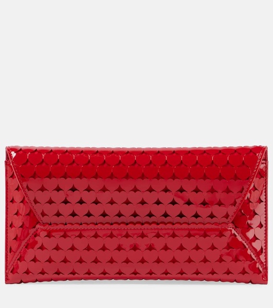 Amourose patent leather clutch
