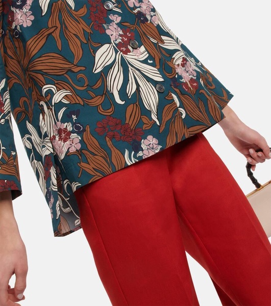 Fauna printed poplin shirt