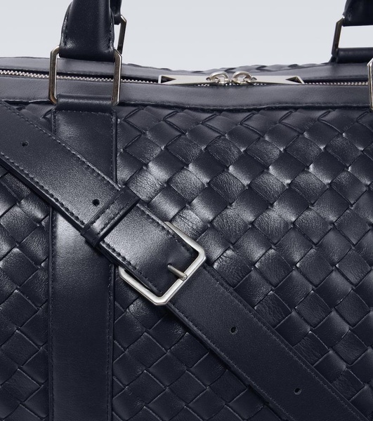 Intrecciato Large leather duffle bag