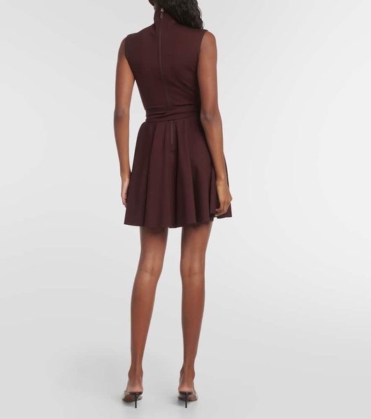 Mockneck jersey dress