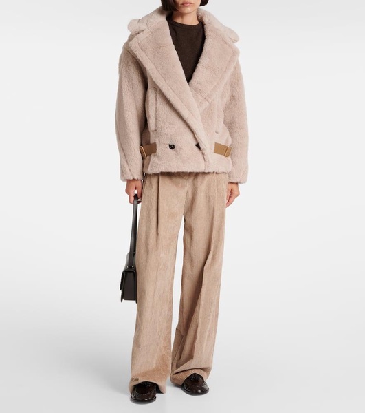 Radice alpaca, wool, and silk teddy jacket