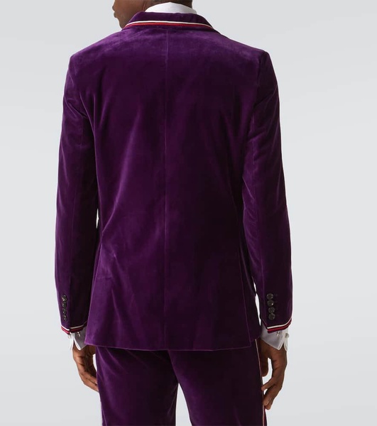 Showcase cotton velvet suit jacket