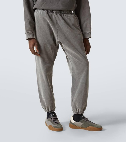Faded cotton sweatpants