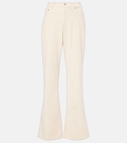 Padua mid-rise cotton corduroy flared jeans