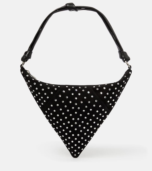 Cameron embellished suede shoulder bag
