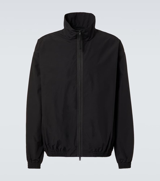 Logo technical cotton-blend jacket