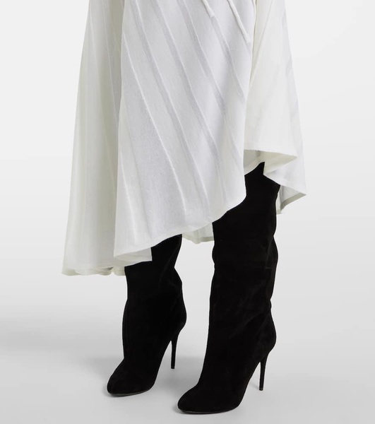 Asym Ray virgin wool midi dress