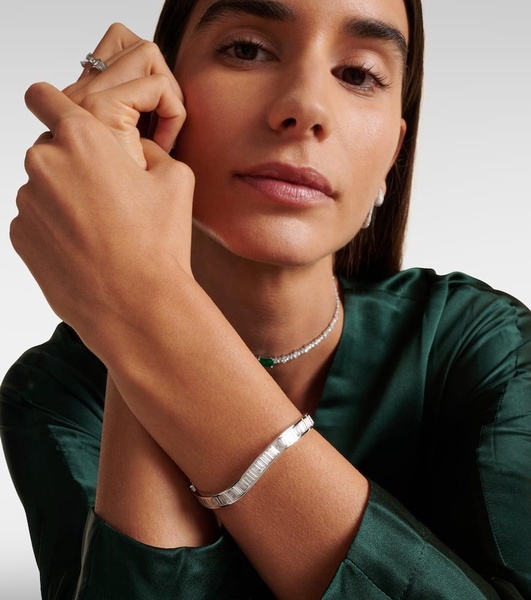 Saturn 18kt white gold bracelet with diamonds