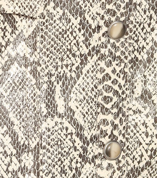 Erin faux snakeskin skirt