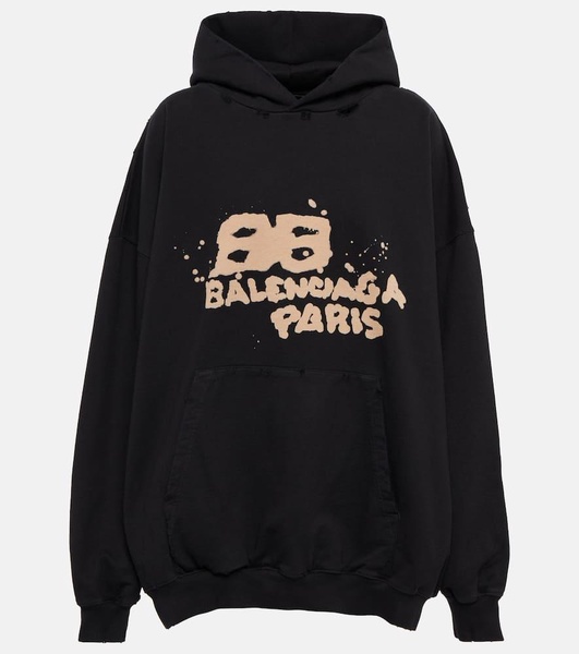 Oversized cotton hoodie