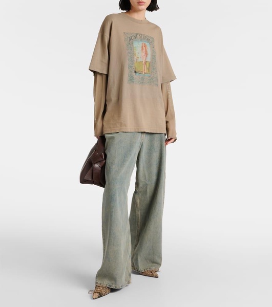 Delta mid-rise wide-leg jeans