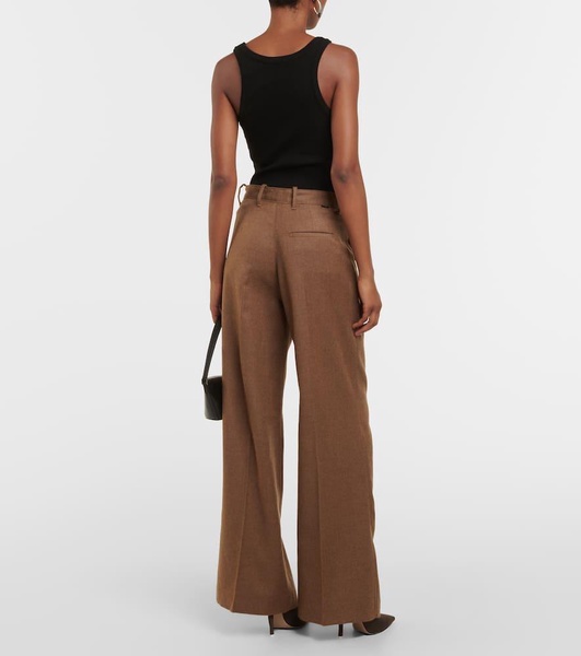 x EmRata Joan wool wide-leg pants