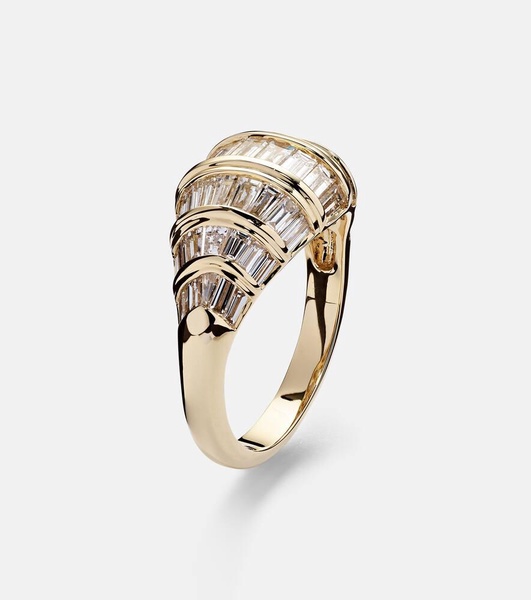 Zoe 18kt gold ring with diamonds