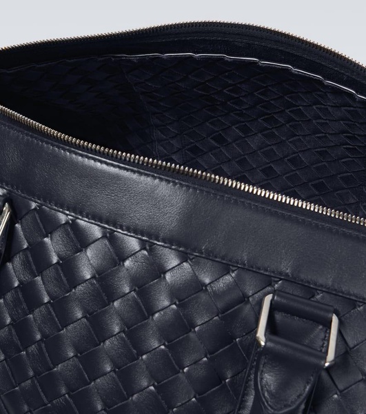 Intrecciato Large leather duffle bag