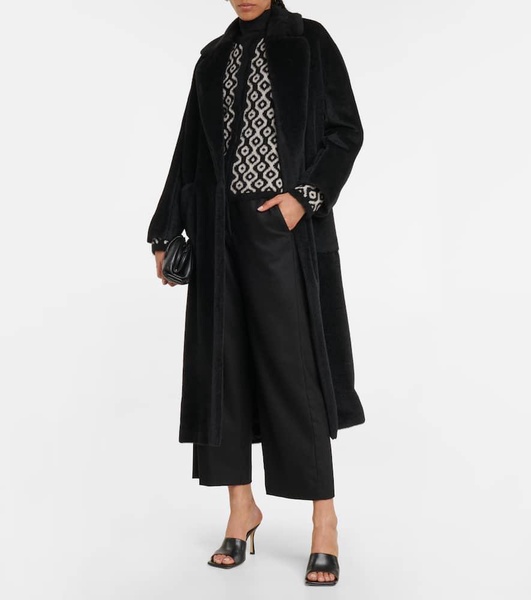 Floria virgin wool wide-leg pants