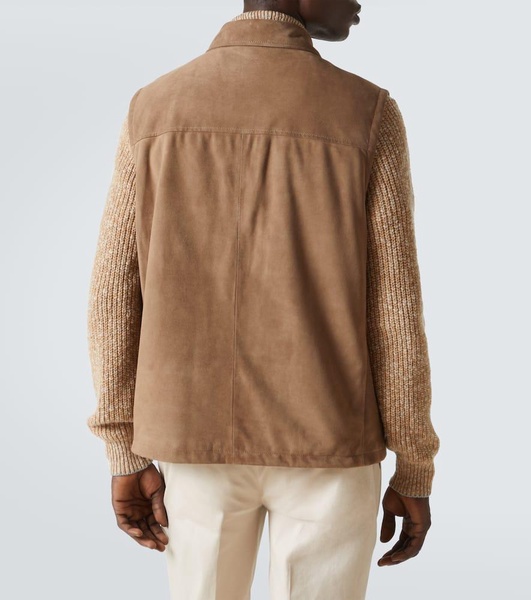 Suede vest
