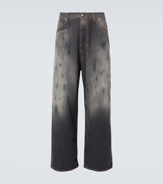 2023M distressed wide-leg jeans