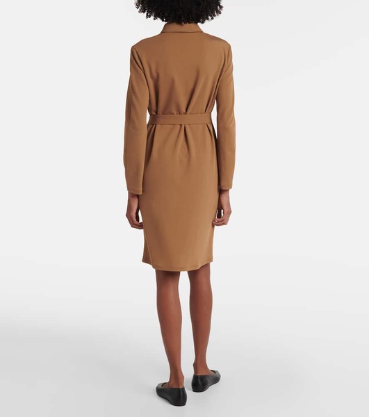 Dorema belted jersey minidress