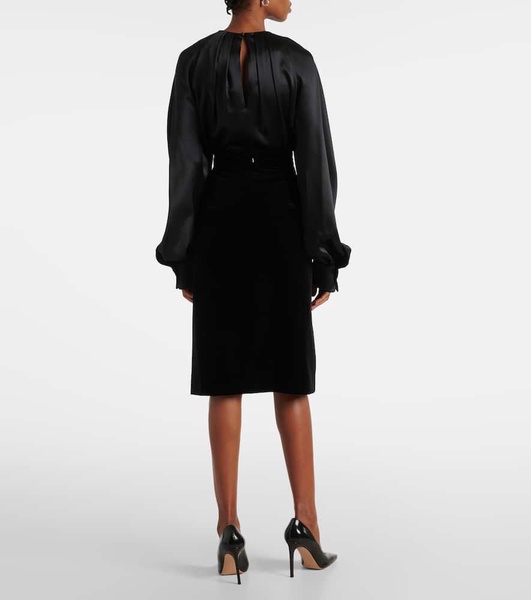 Capo cotton midi skirt