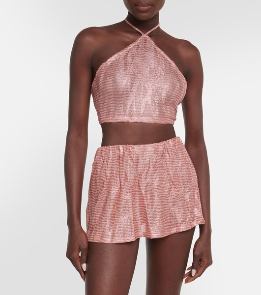 Jacquard miniskirt