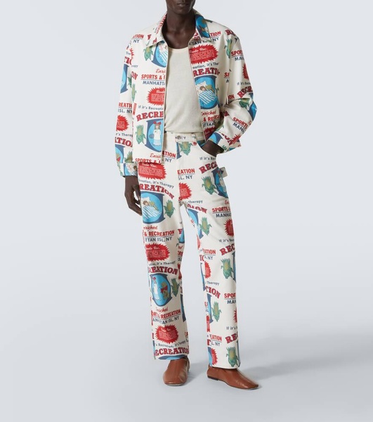 Enrichment printed cotton jacket