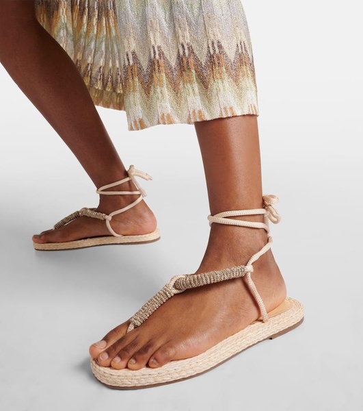 Sunkissed embellished thong sandals