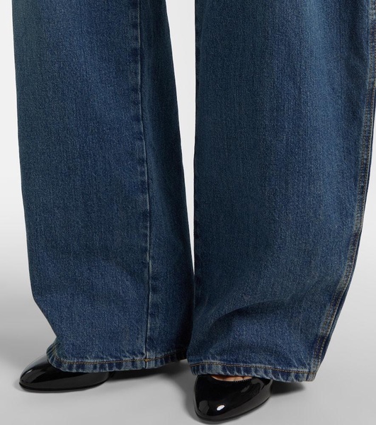 Round denim jumpsuit