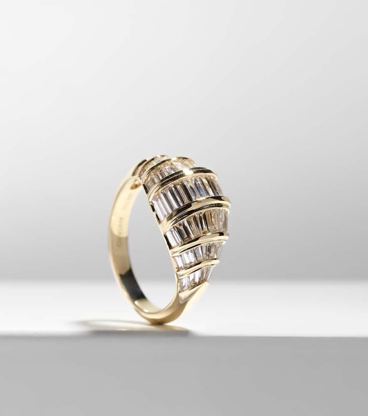 Zoe 18kt gold ring with diamonds