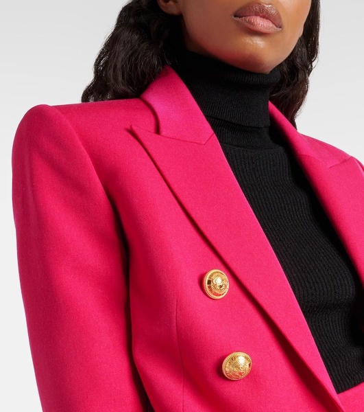 Double-breasted virgin wool blazer