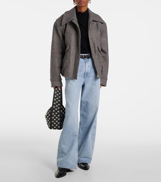 Low Curve mid-rise wide-leg jeans