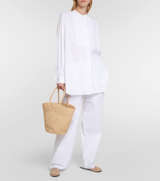 Emilie Small raffia basket bag