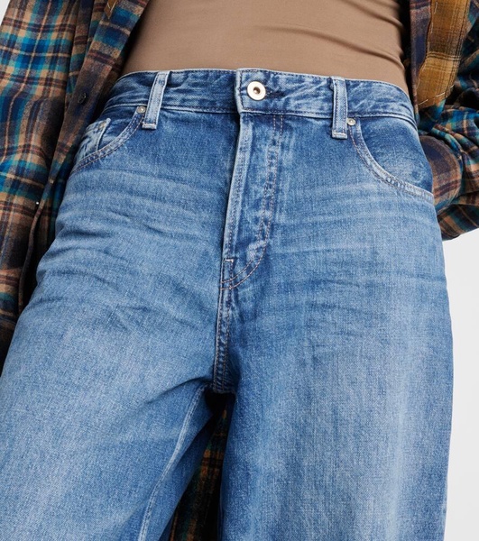 Mari high-rise wide-leg jeans