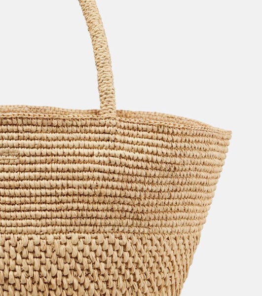 Emilie Small raffia basket bag