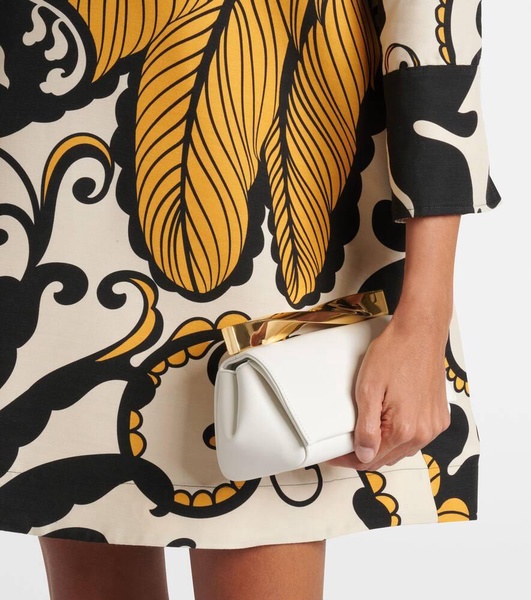 Twist Mini leather clutch