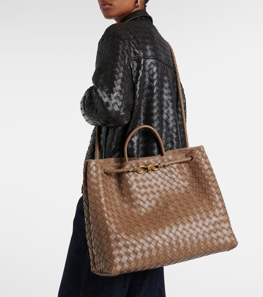 Andiamo Intrecciato Large leather tote bag