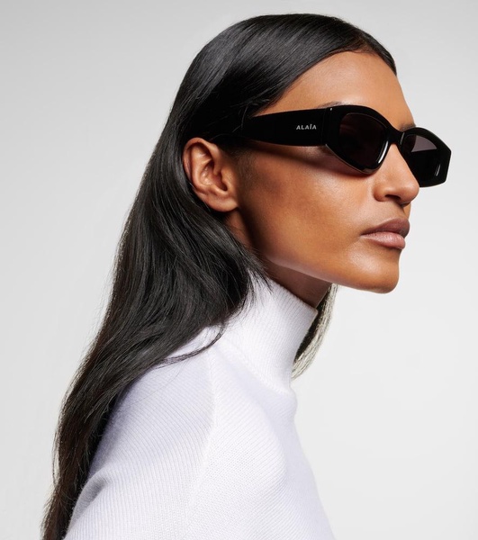 Logo rectangular sunglasses