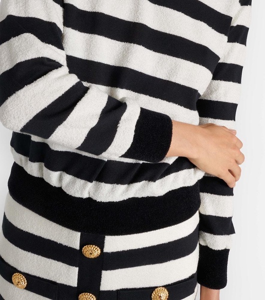 Striped jersey top