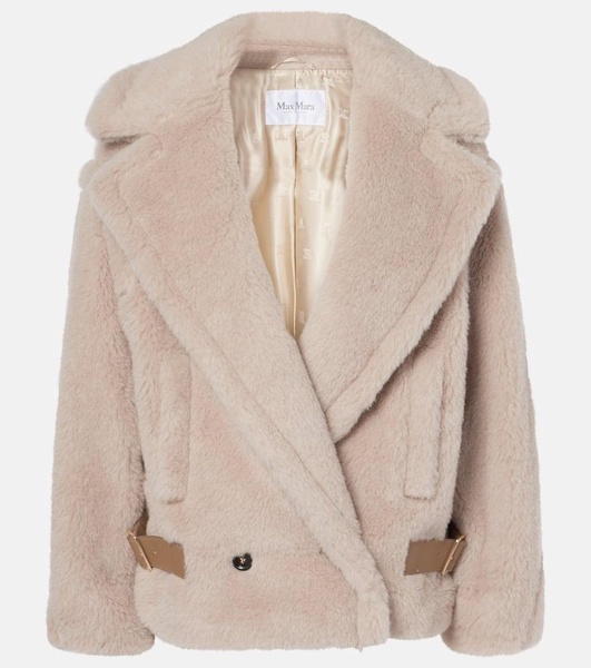 Radice alpaca, wool, and silk teddy jacket