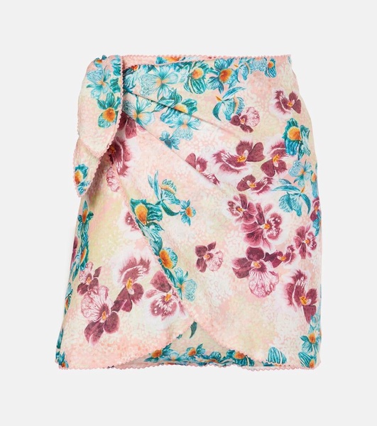 Agustina Prado linen beach cover-up