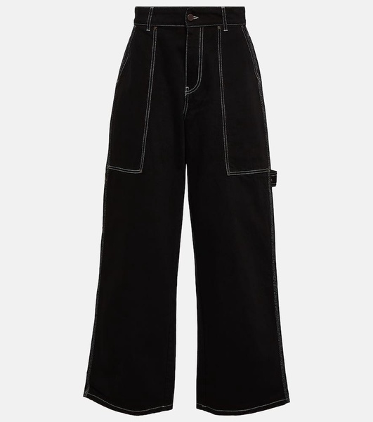 High-rise wide-leg jeans