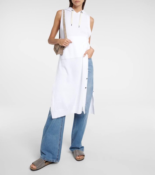 Hooded midi dress