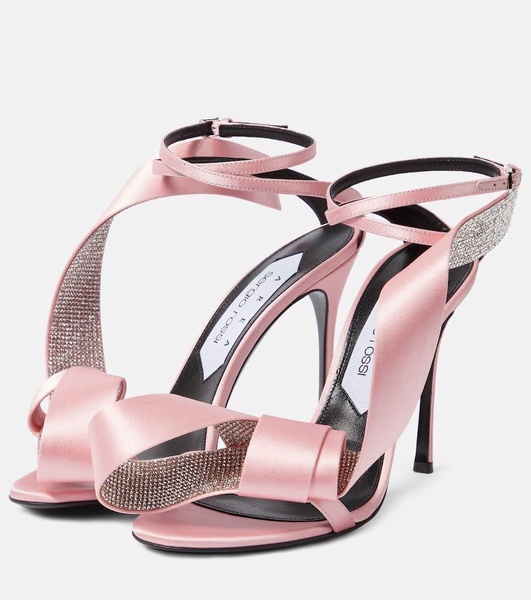 x Sergio Rossi Marquise embellished sandals