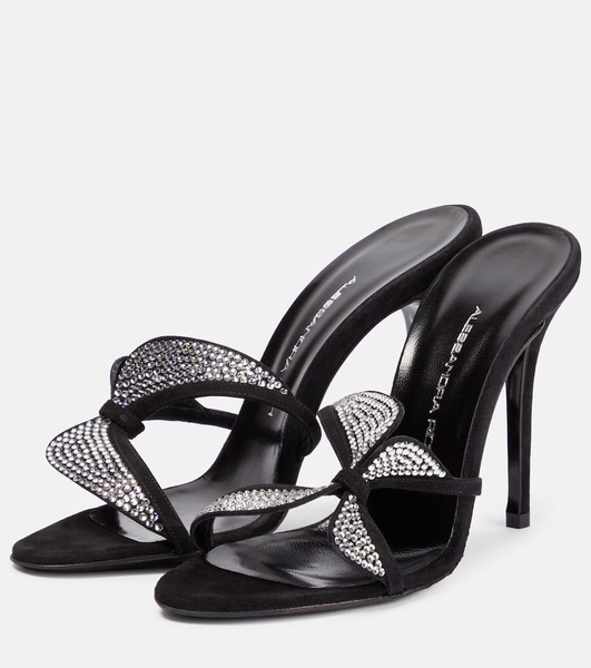 Embellished leather sandals
