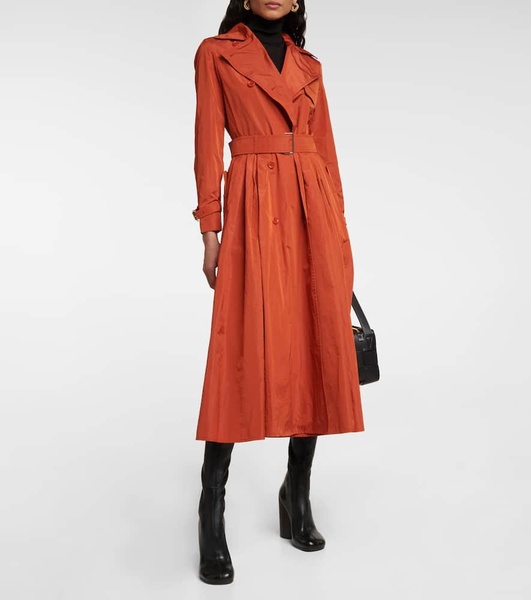 Tubinga silk taffeta trench coat