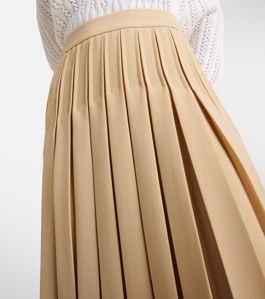 Luisa pleated midi skirt