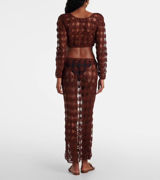 Bella crochet cotton crop top