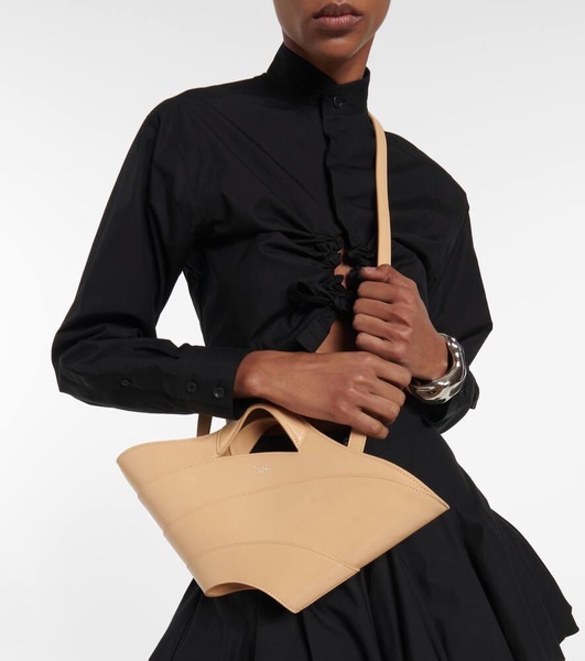 Khaima Small leather tote bag