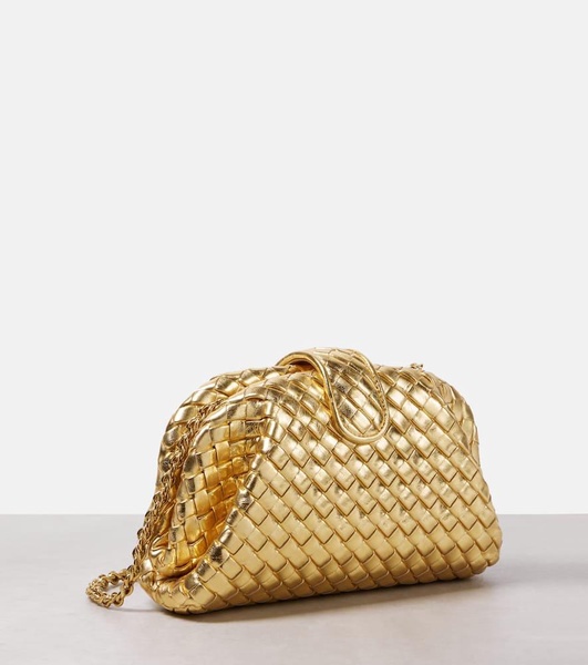 Lauren 1980 Small mirrored leather clutch