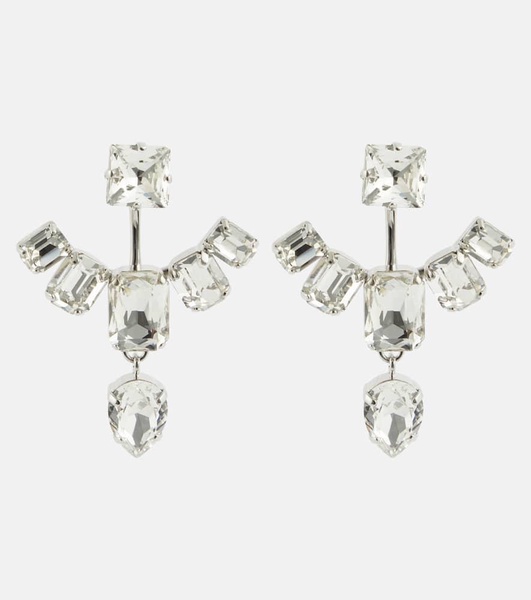 Crystal pendant earrings